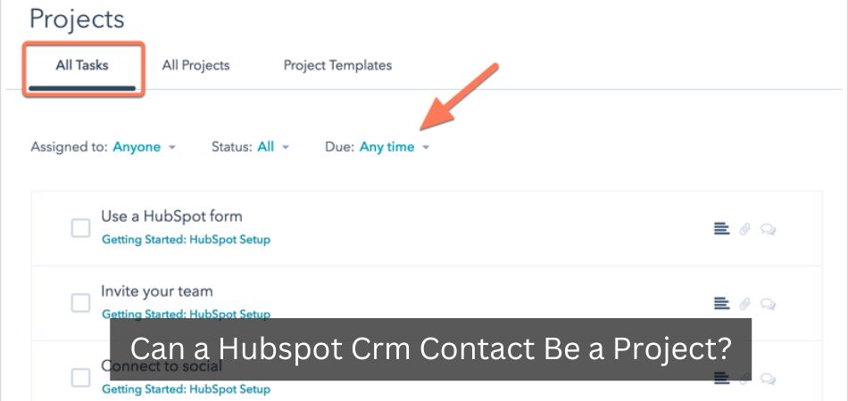Can a Hubspot Crm Contact Be a Project?