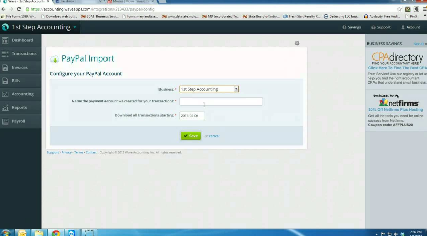 Does Wave Accounting Software Connect to Paypal