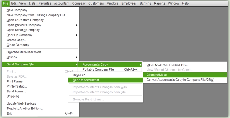 How to Cancel Accountants Copy in Quickbooks?