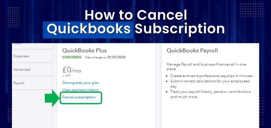 How to Cancel Quickbooks Subscription?