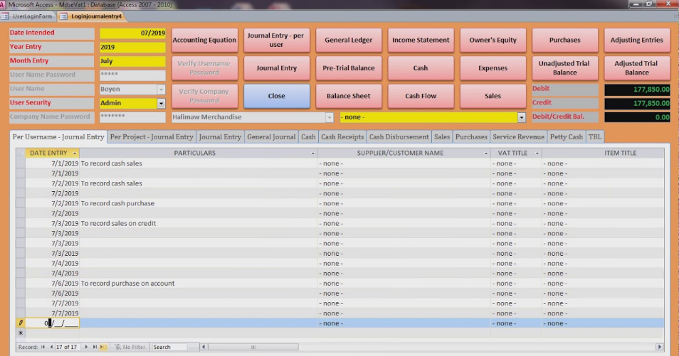 How to Make Accounting Software in Ms Access