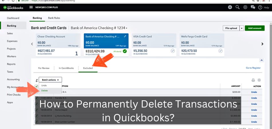 How to Permanently Delete Transactions in Quickbooks?