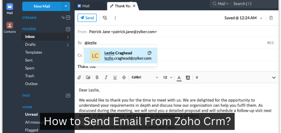 How to Send Email From Zoho Crm