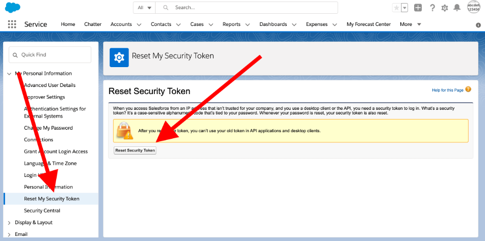 Where Can I Find My Security Token in Salesforce