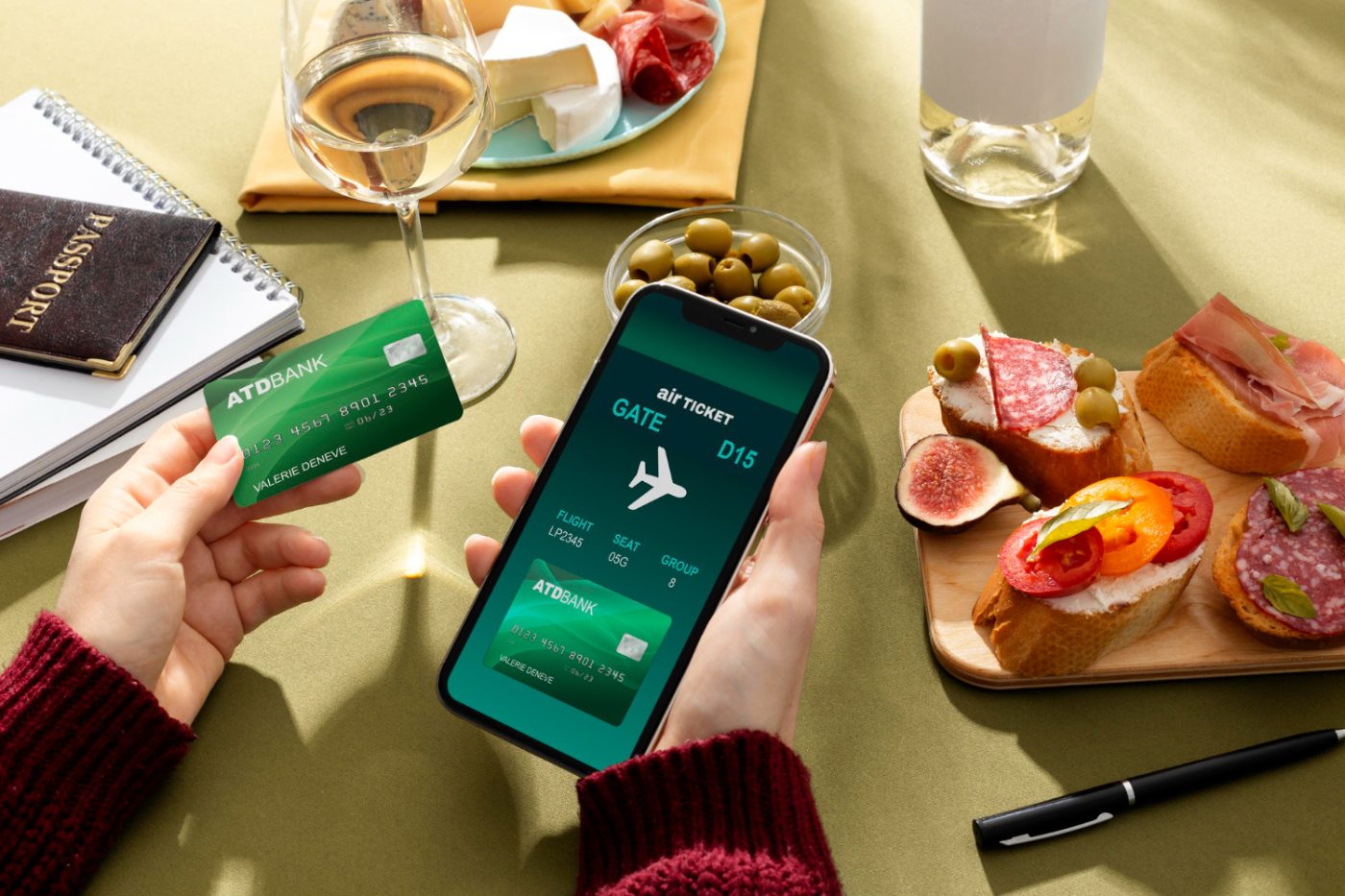 Use credit card miles when traveling