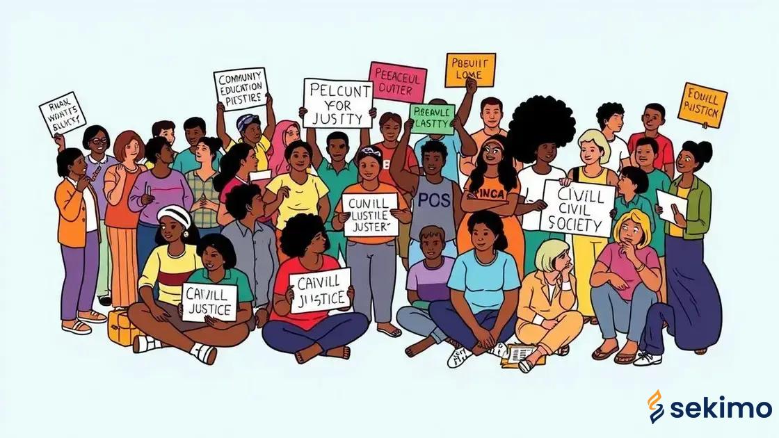 Cómo la sociedad civil puede actuar por la justicia Cómo la sociedad civil puede actuar por la justicia